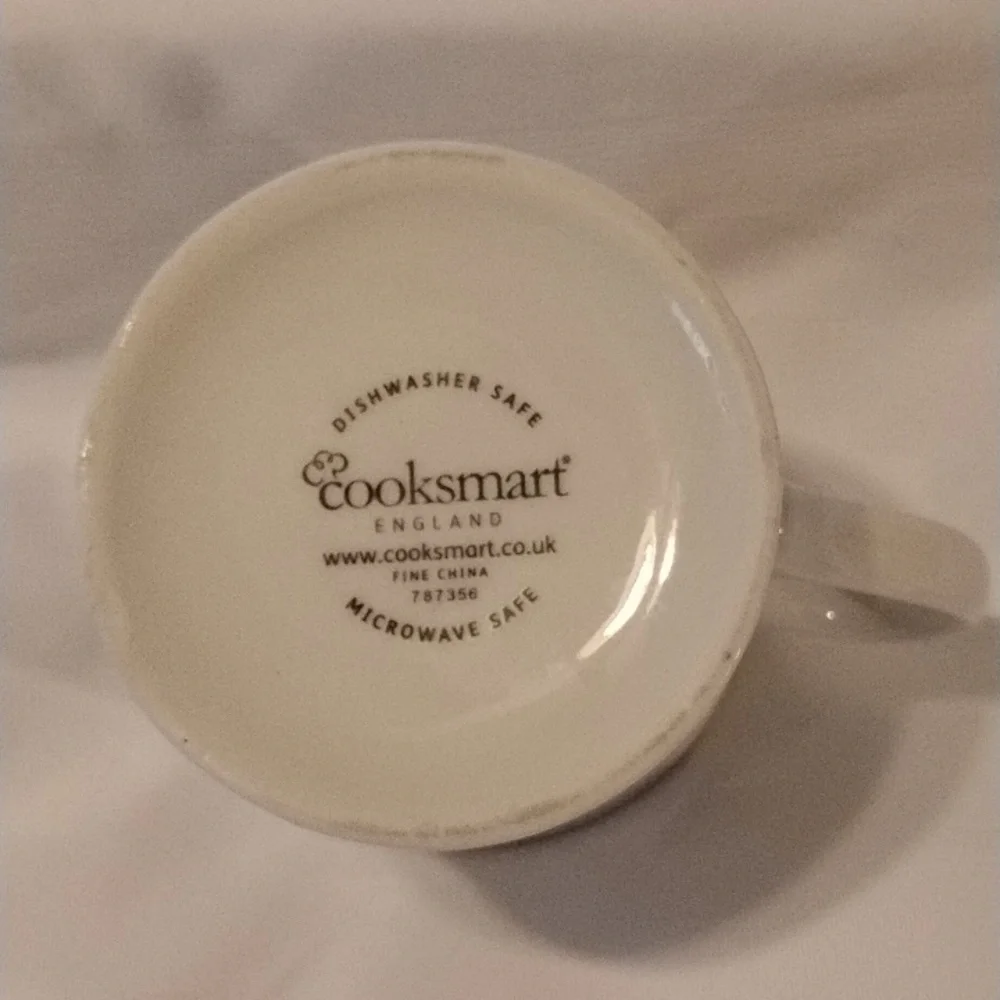 Cooksmart England Dog-Themed Ceramic Mug with Paw Prints
